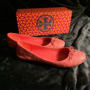 Coral Tory Burch Ballet Slides